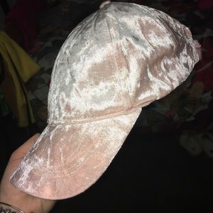 Rose Gold velvet hat